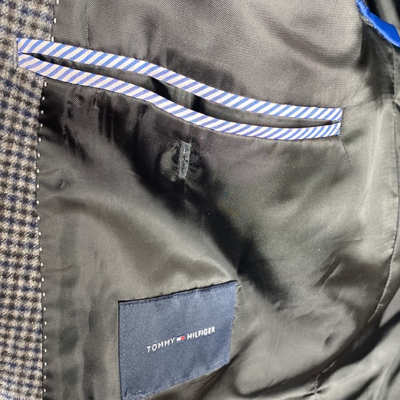 Tommy Hilfiger blazer coat wool plaid - Picture 10 of 14